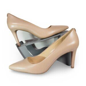 Michael Kors Dorothy Flex Leather Pumps Women's 9M Light Blush Beige